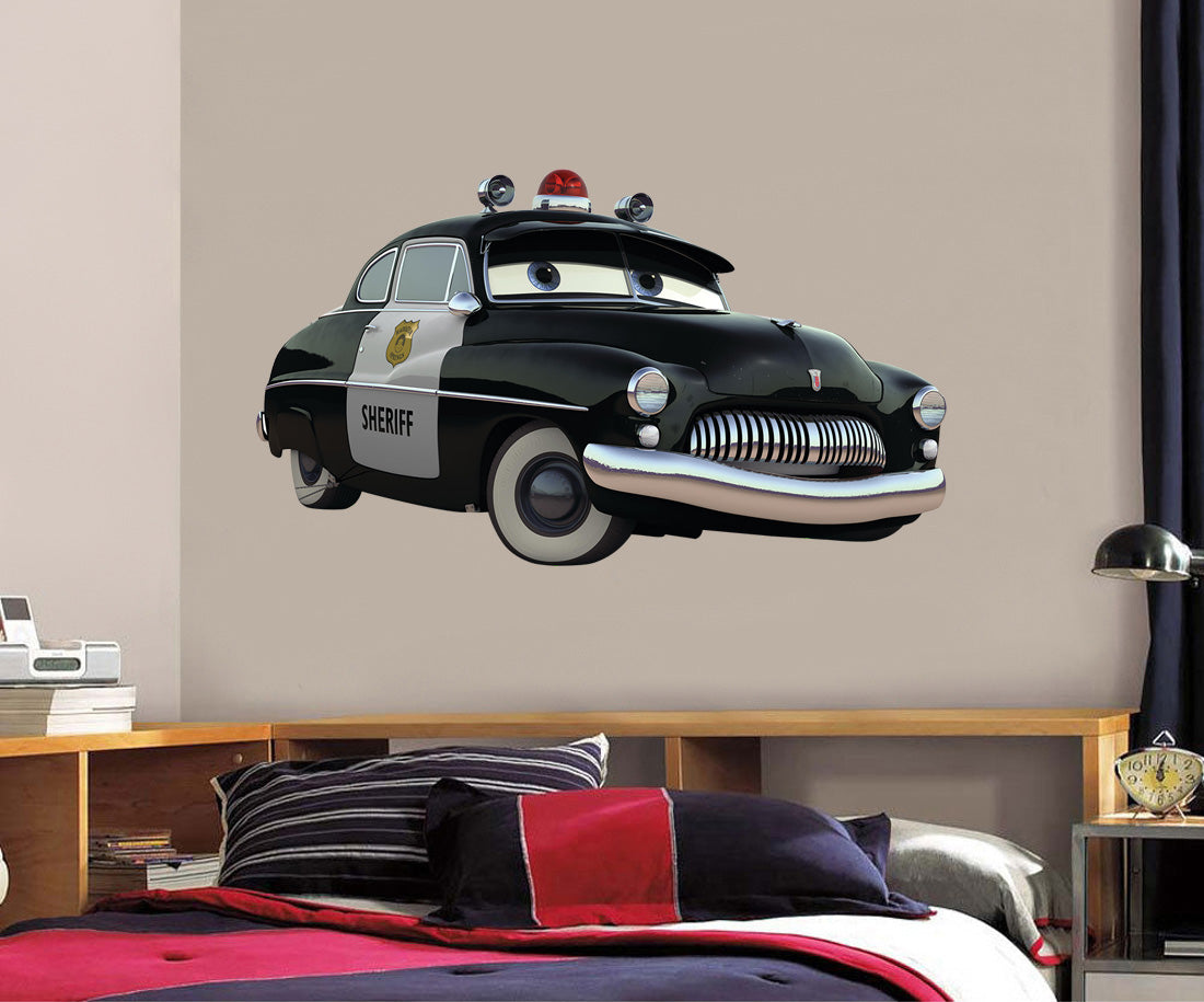 Sheriff Disney Cars Movie Wall Sticker Decal WC21