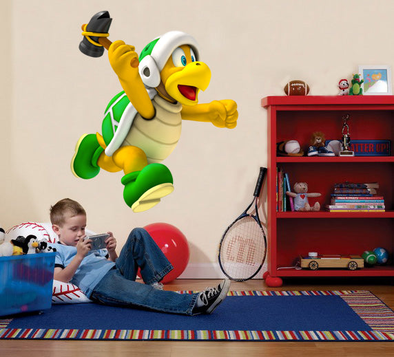 Hammer Bro Koopa Troopa Super Mario Bros Wall Sticker Decal WC22