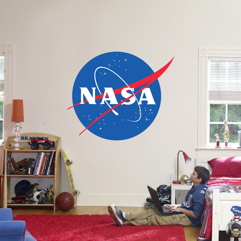 NASA Logo Space 3D Torn Paper Style Wall Sticker Decal WC251