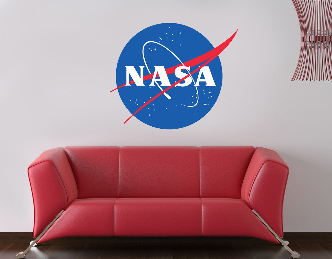 NASA Logo Space 3D Torn Paper Style Wall Sticker Decal WC251