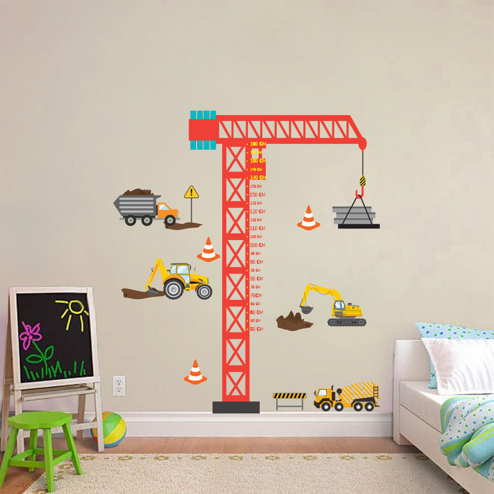 Tableau de croissance de la croissance des grues pour les enfants Épinoche décal WC254