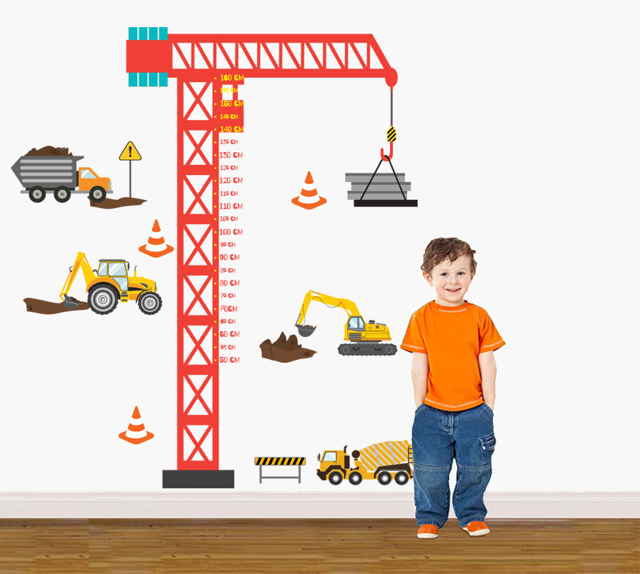 Tableau de croissance de la croissance des grues pour les enfants Épinoche décal WC254