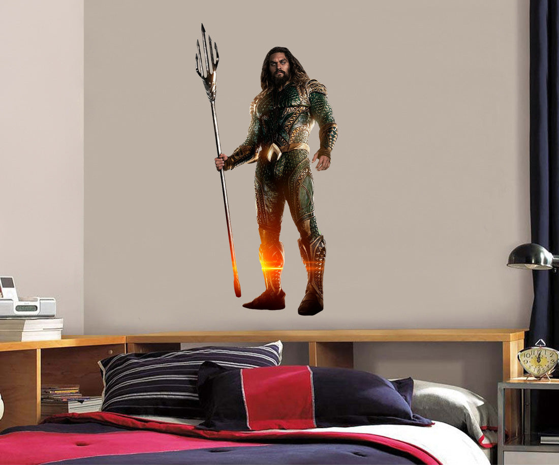 AQUAMAN Superhero Wall Sticker Decal WC26