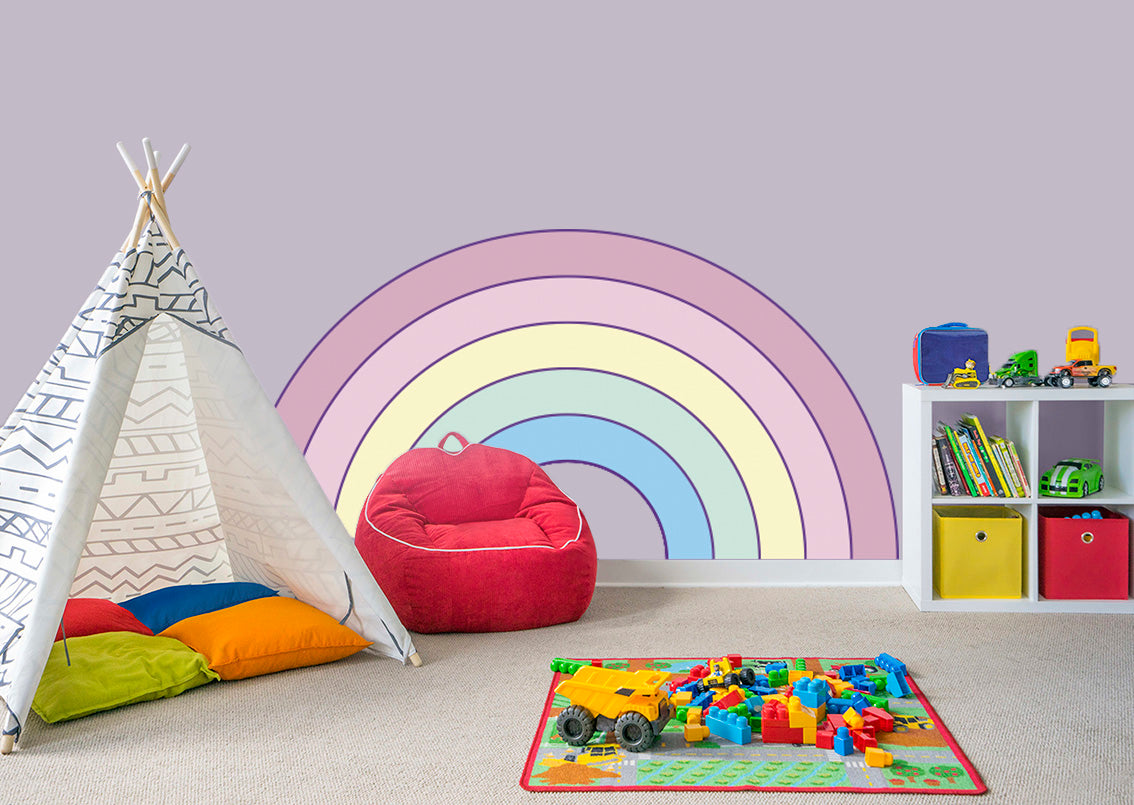 Lilac-Tones Rainbow Wall Sticker Decal WC279
