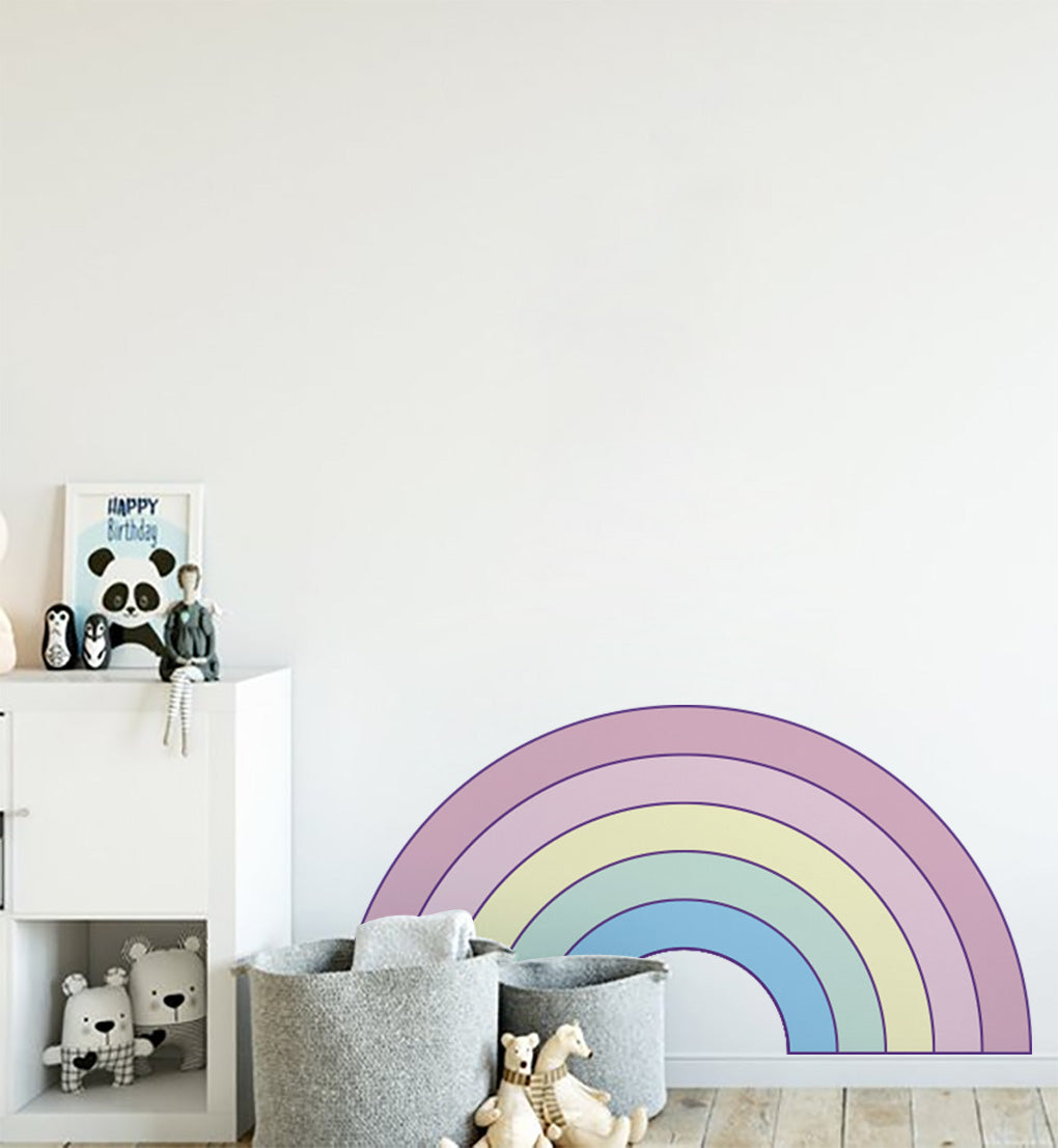 Lilac-Tones Rainbow Wall Sticker Decal WC279