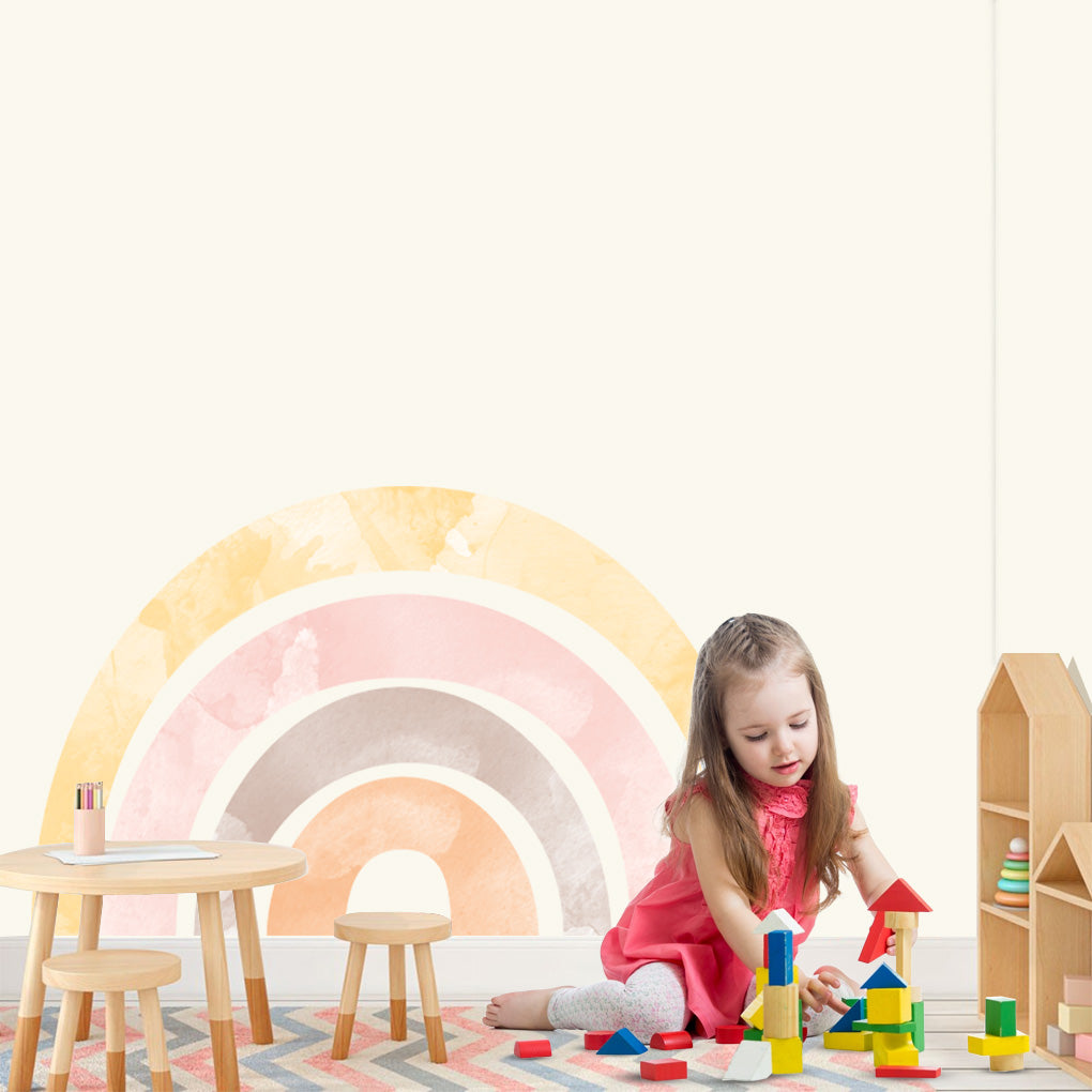 Watercolor Rainbow Wall Sticker Decal WC280