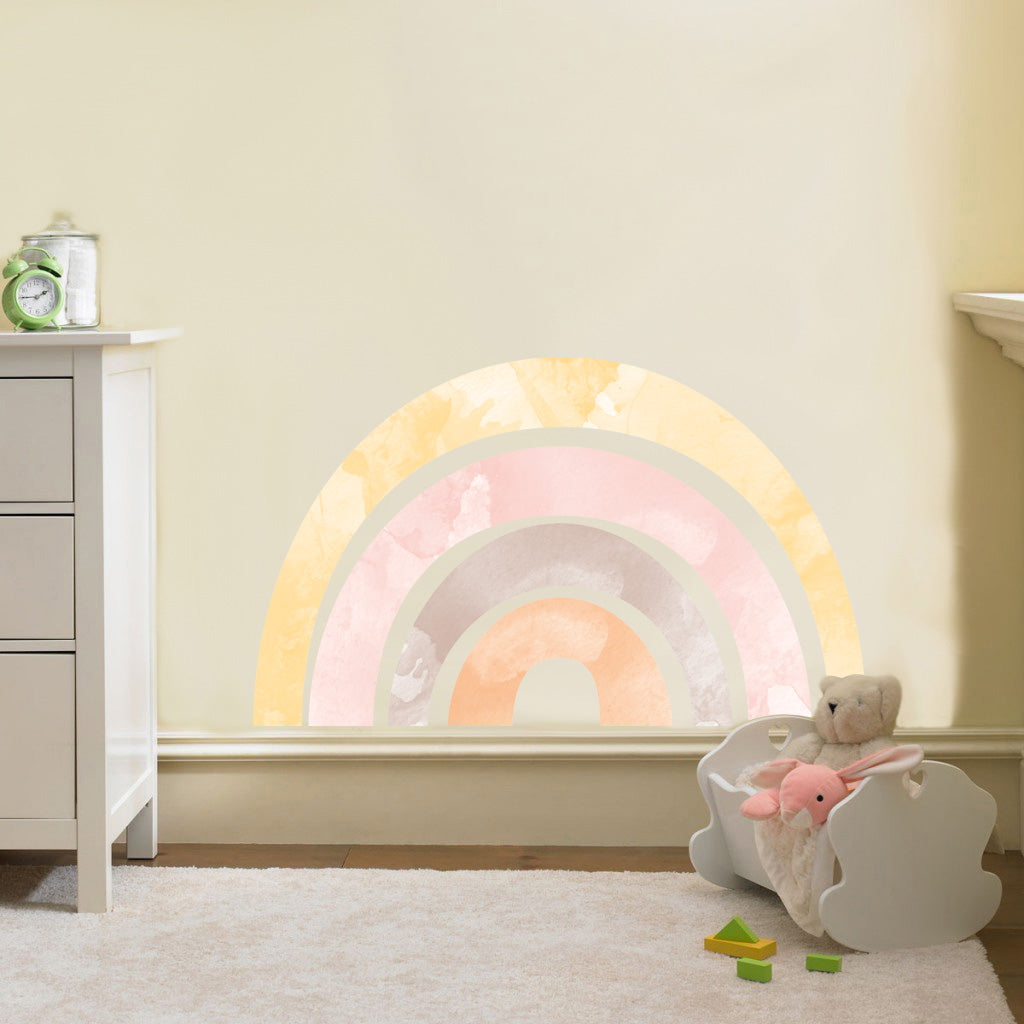 Watercolor Rainbow Wall Sticker Decal WC280