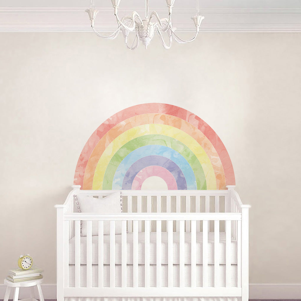 Watercolor Rainbow Wall Sticker Decal WC281