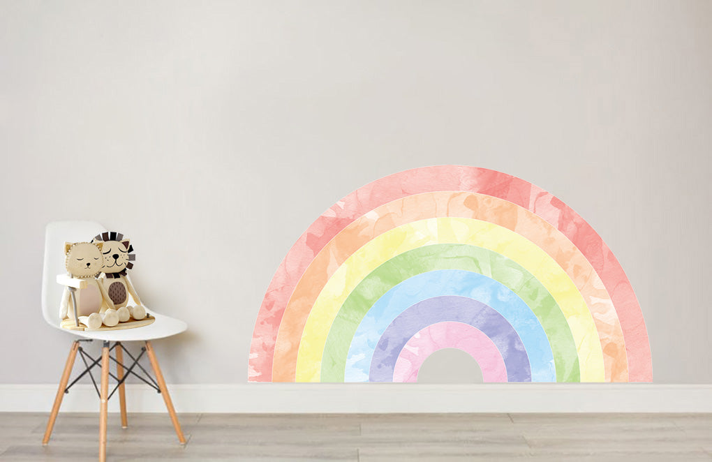 Watercolor Rainbow Wall Sticker Decal WC281
