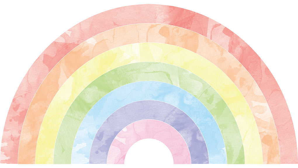 Watercolor Rainbow Wall Sticker Decal WC281