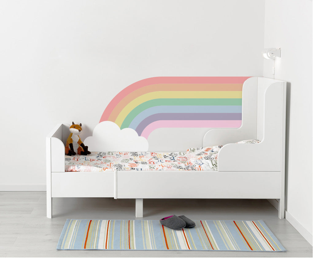 AUTOCOLLANT MURAL PERSONNALISÉ CLOUD RAINBOW Décalque WC284