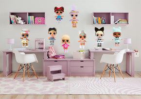 LOL SURPRISE Dolls Set Wall Sticker Decal WC291