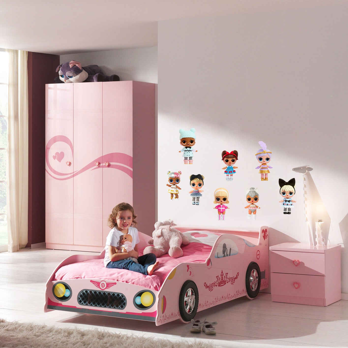LOL SURPRISE Dolls Set Wall Sticker Decal WC291