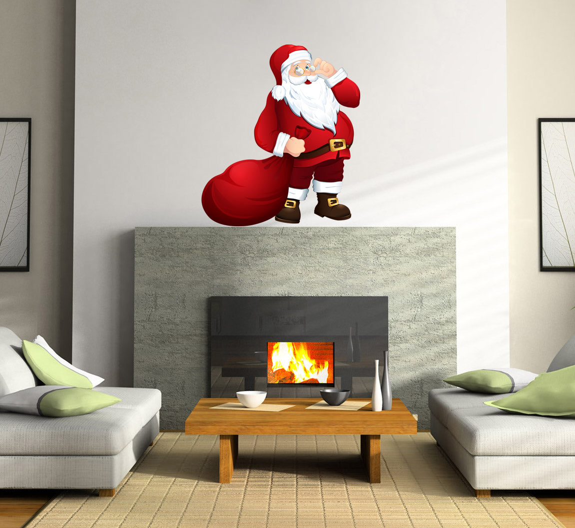 SANTA CLAUS Christmas Wall Sticker Decal WC303