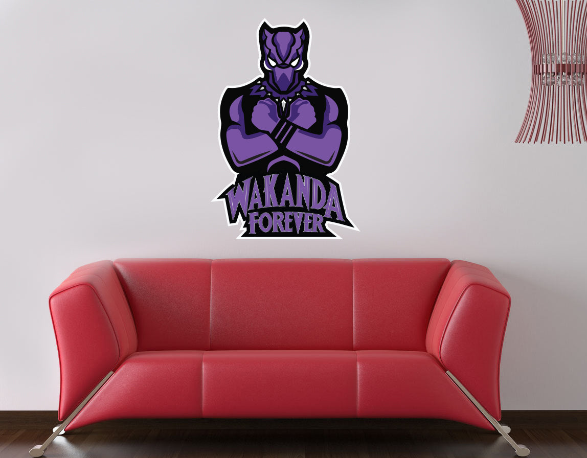 Black Panther Wakanda Forever Wall Sticker Decal WC327