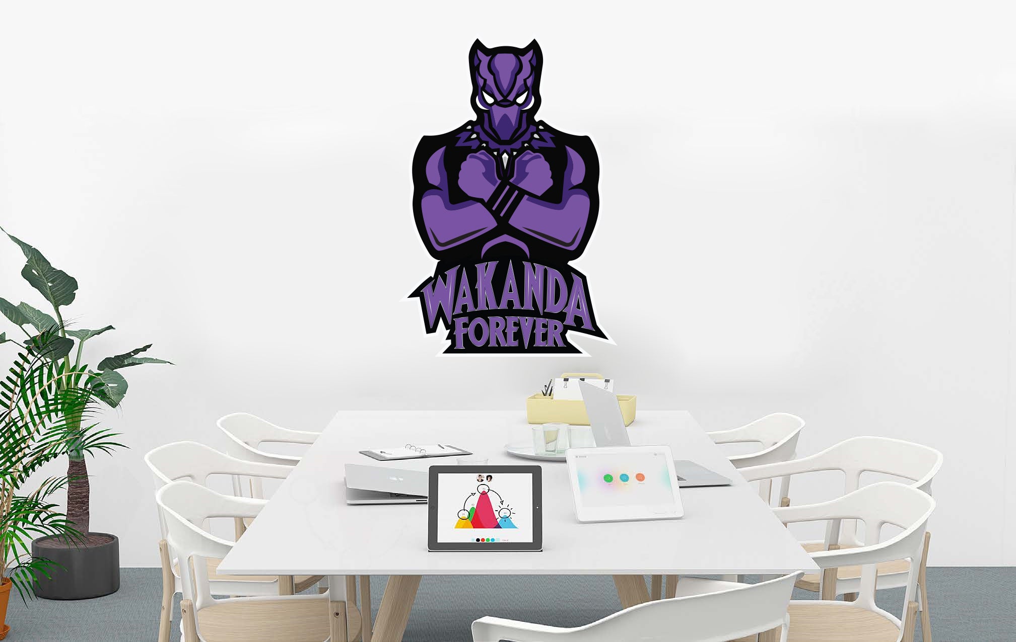Black Panther Wakanda Forever Wall Sticker Decal WC327