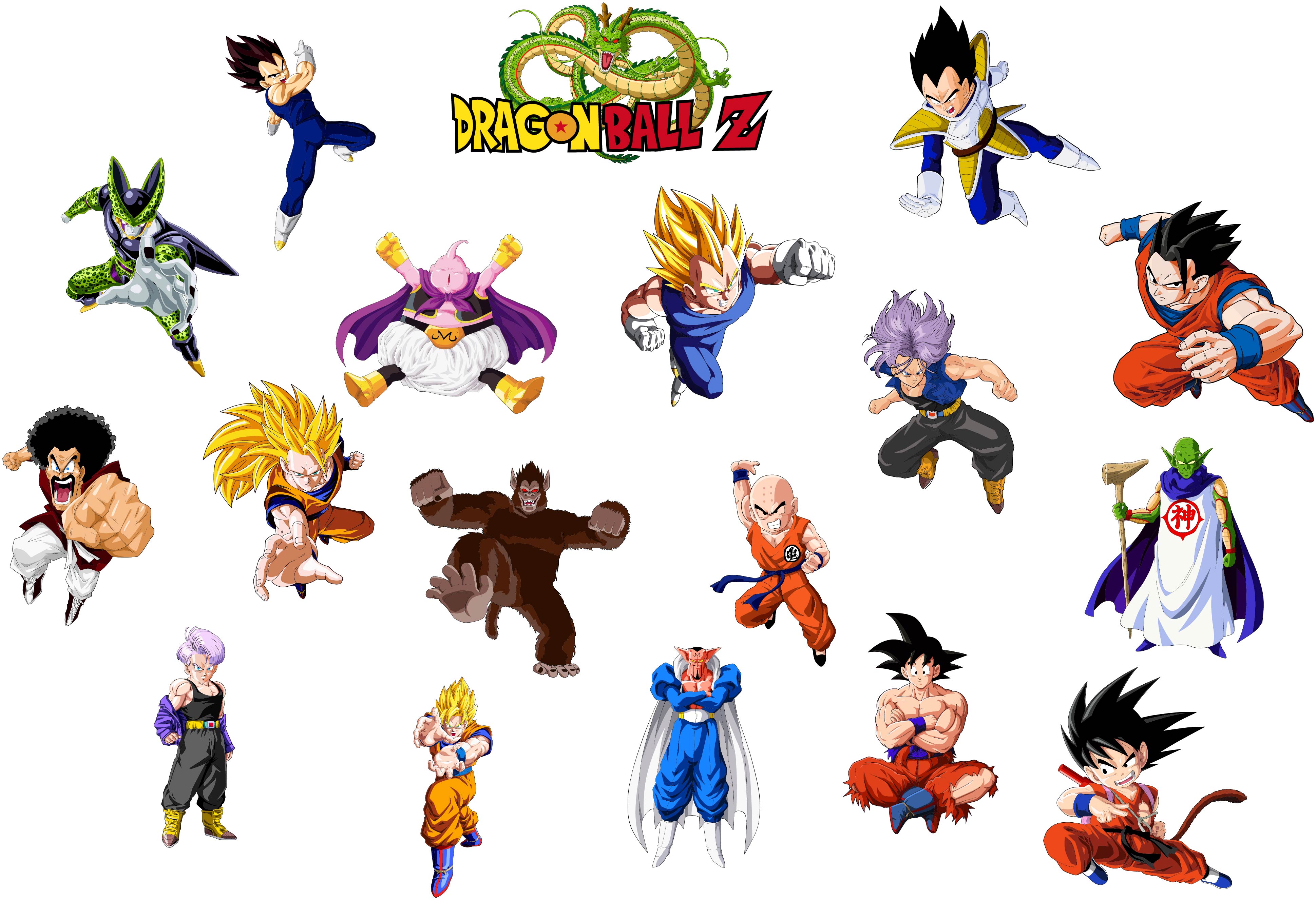 Dragon Ball Z Characters Set Wall Sticker Decal Home Decor Art WC329