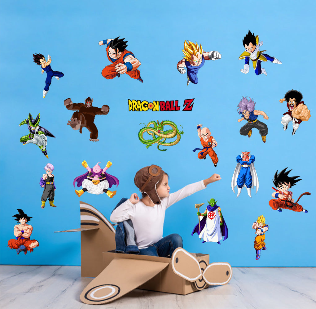 Dragon Ball Z Characters Set Wall Sticker Decal Home Decor Art WC329