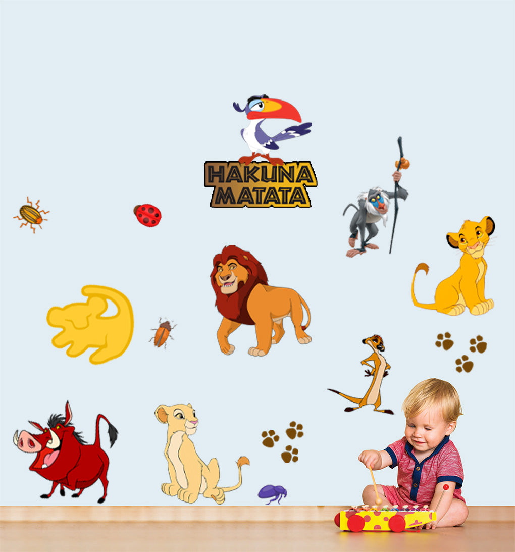 Le Lion King Set Wall Sticker Décalque WC339