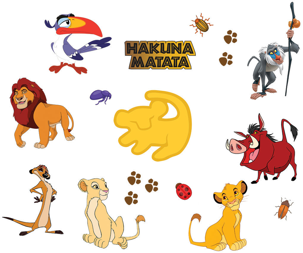 Le Lion King Set Wall Sticker Décalque WC339