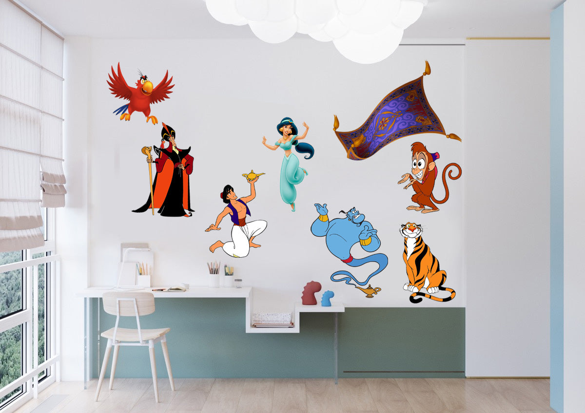 Aladdin Set Disney Wall Sticker Autocollant WC343