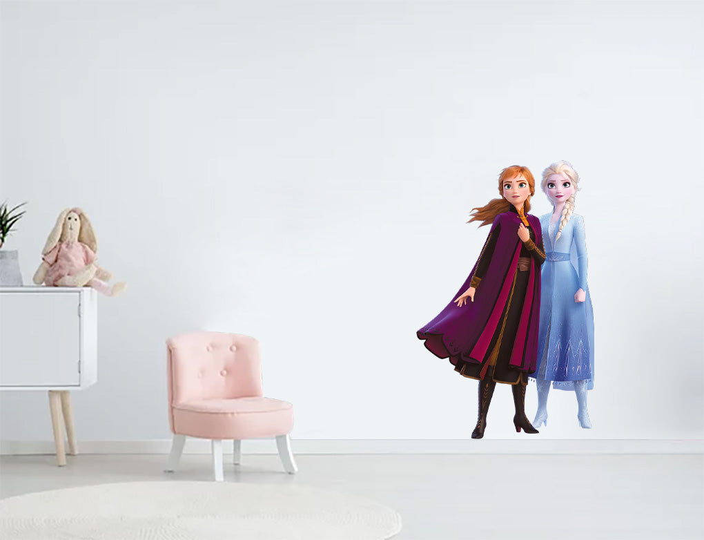 Anna & Elsa Frozen 2 Disney Princess 3D Wall Sticker Decal WC346