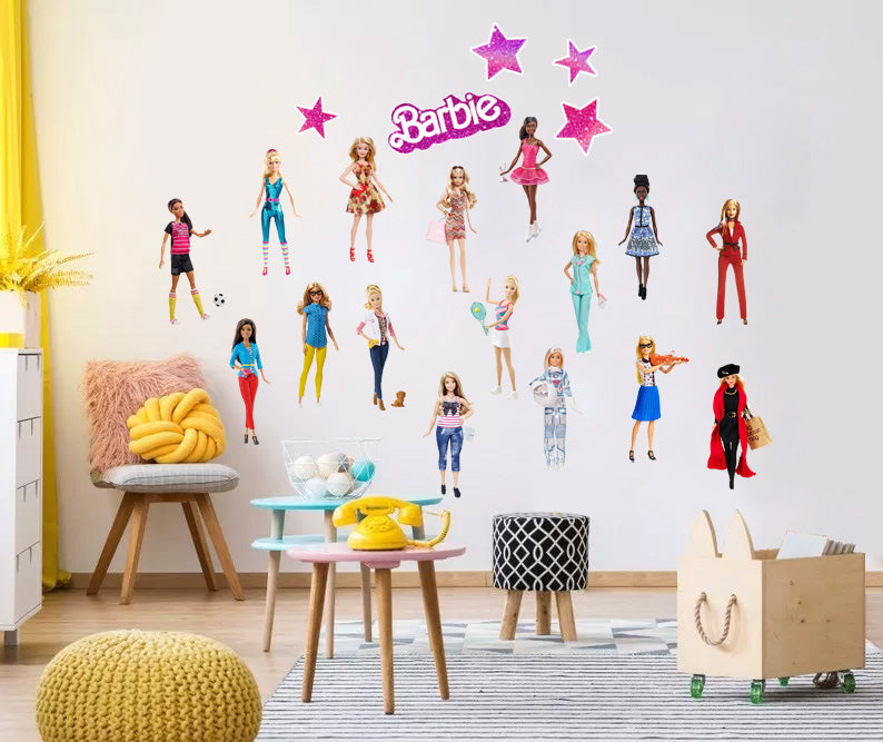 Barbie Super-Set Wall Sticker Decal WC348