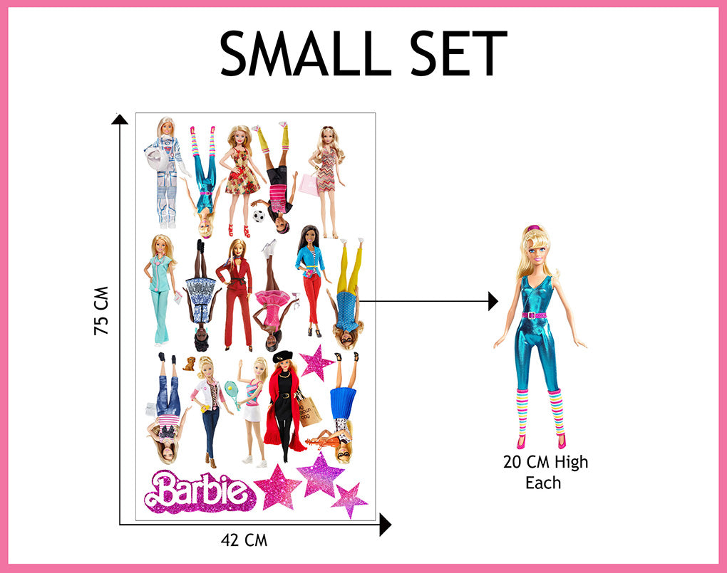 Barbie Super-Set Wall Sticker Decal WC348