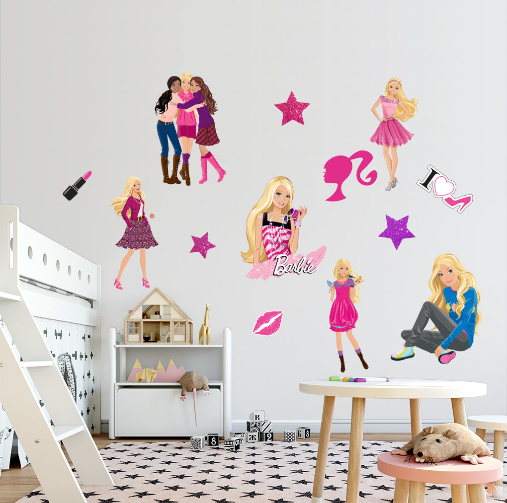 Barbie Super-Set Wall Sticker Décalque WC349