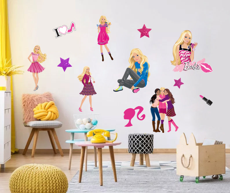 Barbie Super-Set Wall Sticker Décalque WC349