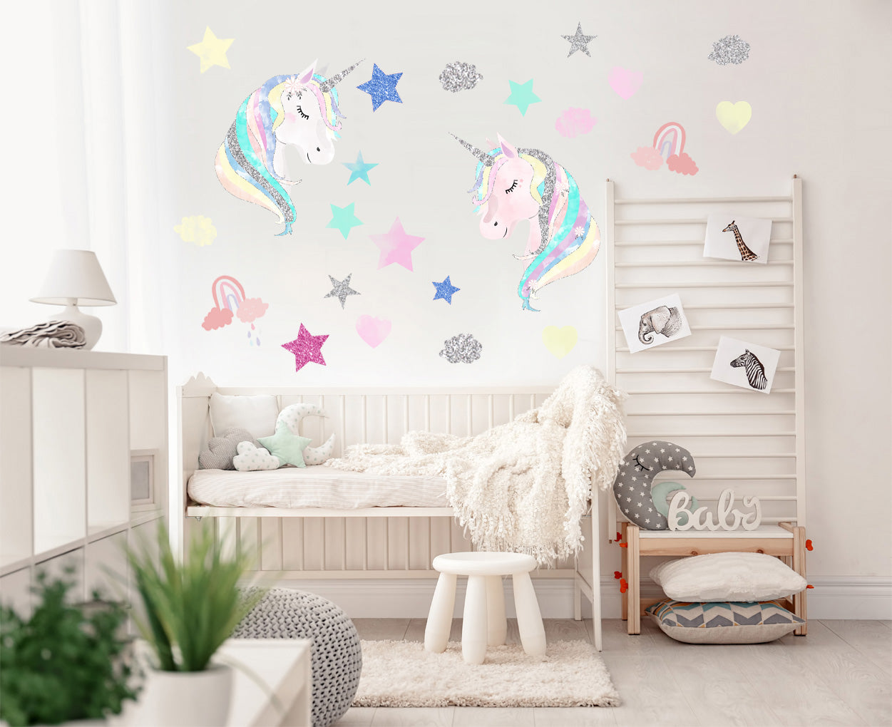 UNICORN RAINBOW Super-Set Wall Sticker Decal WC350
