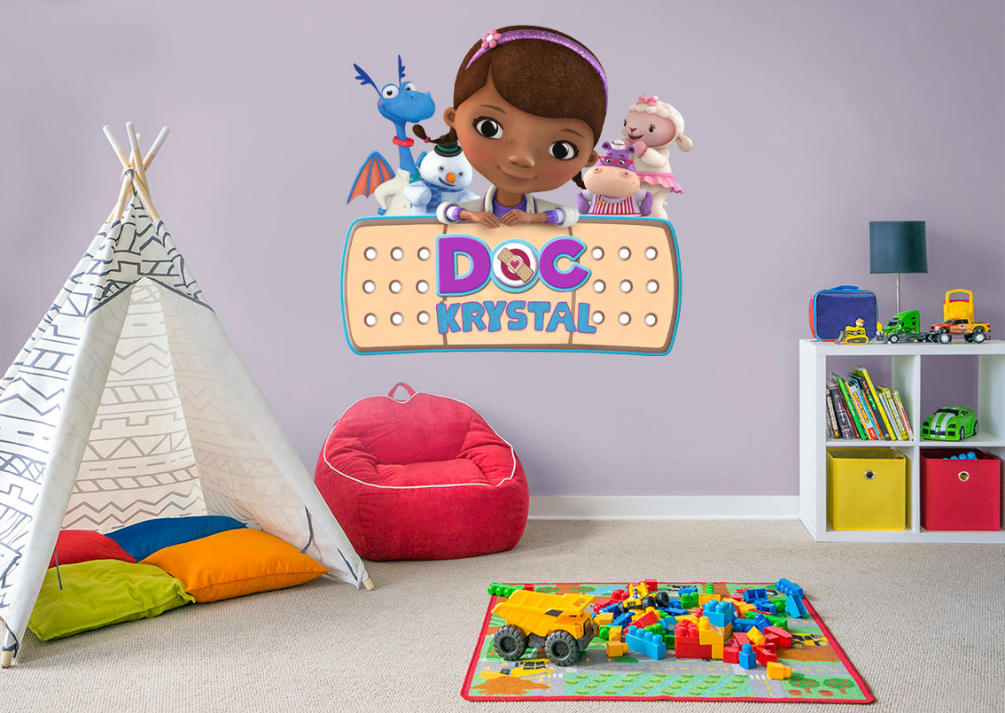 Doc McStuffins Personalized Custom Name Wall Sticker Decal WC362