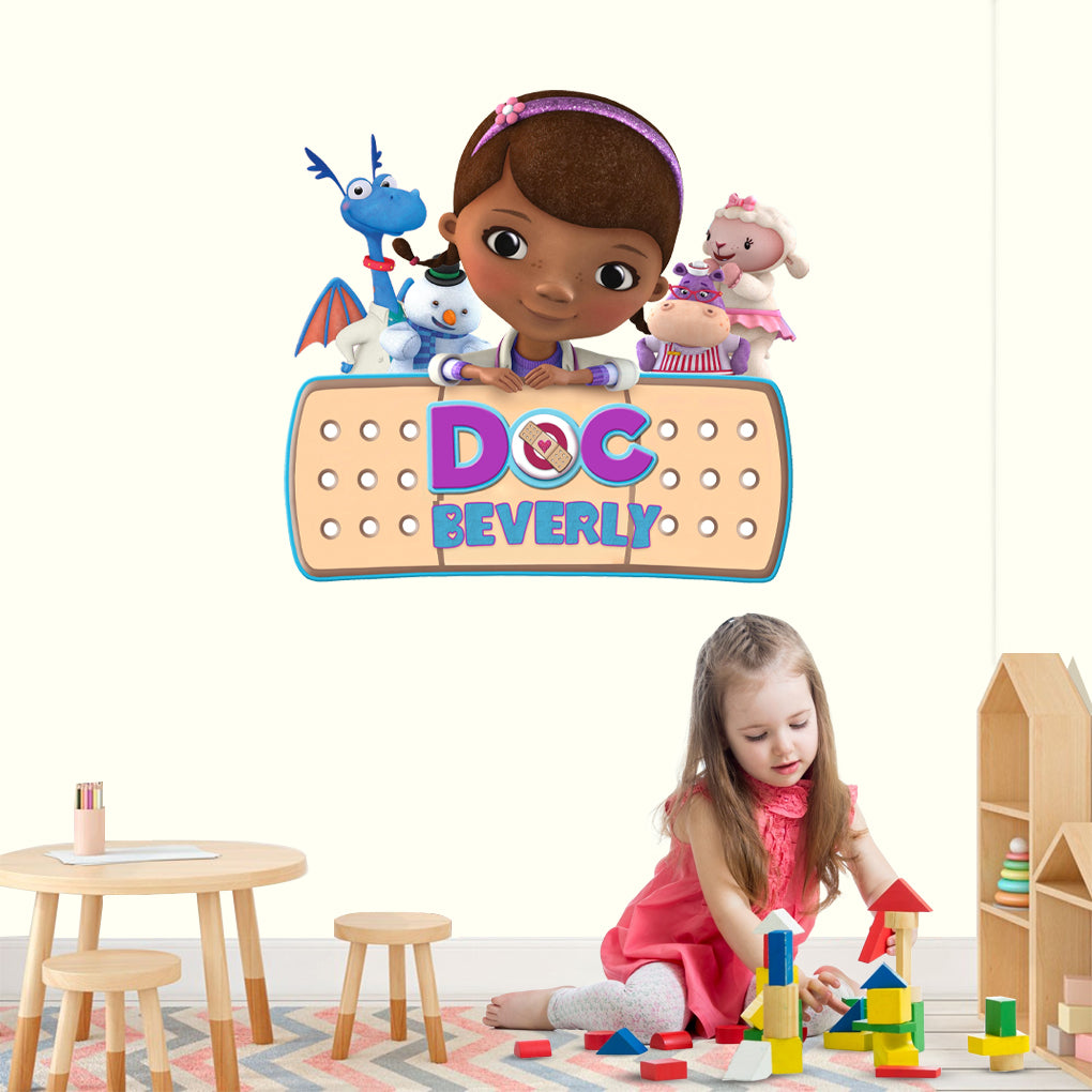 Doc McStuffins Personalized Custom Name Wall Sticker Decal WC362