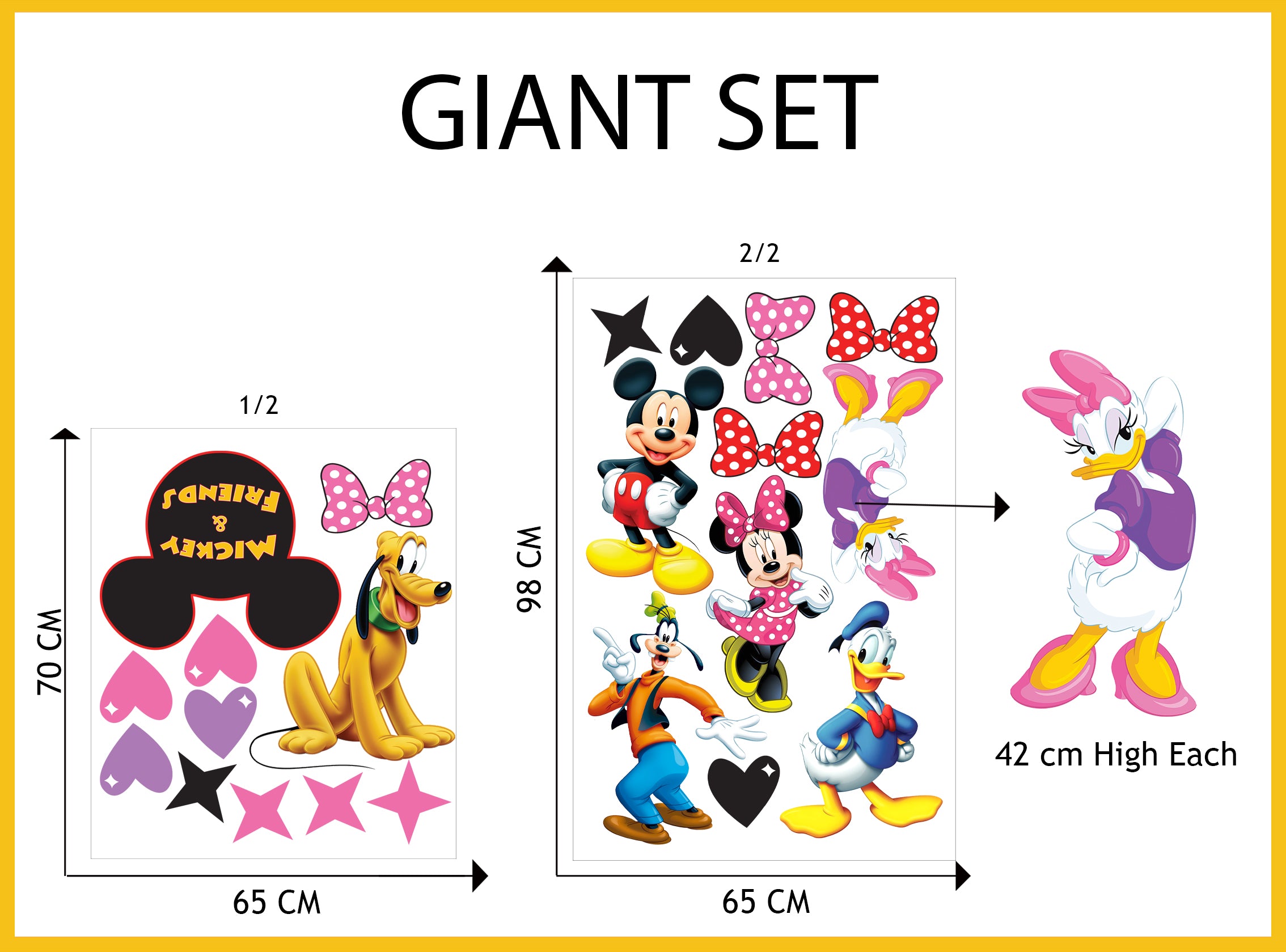 Mickey Mouse & Friends Wall Stickers Decals WC363