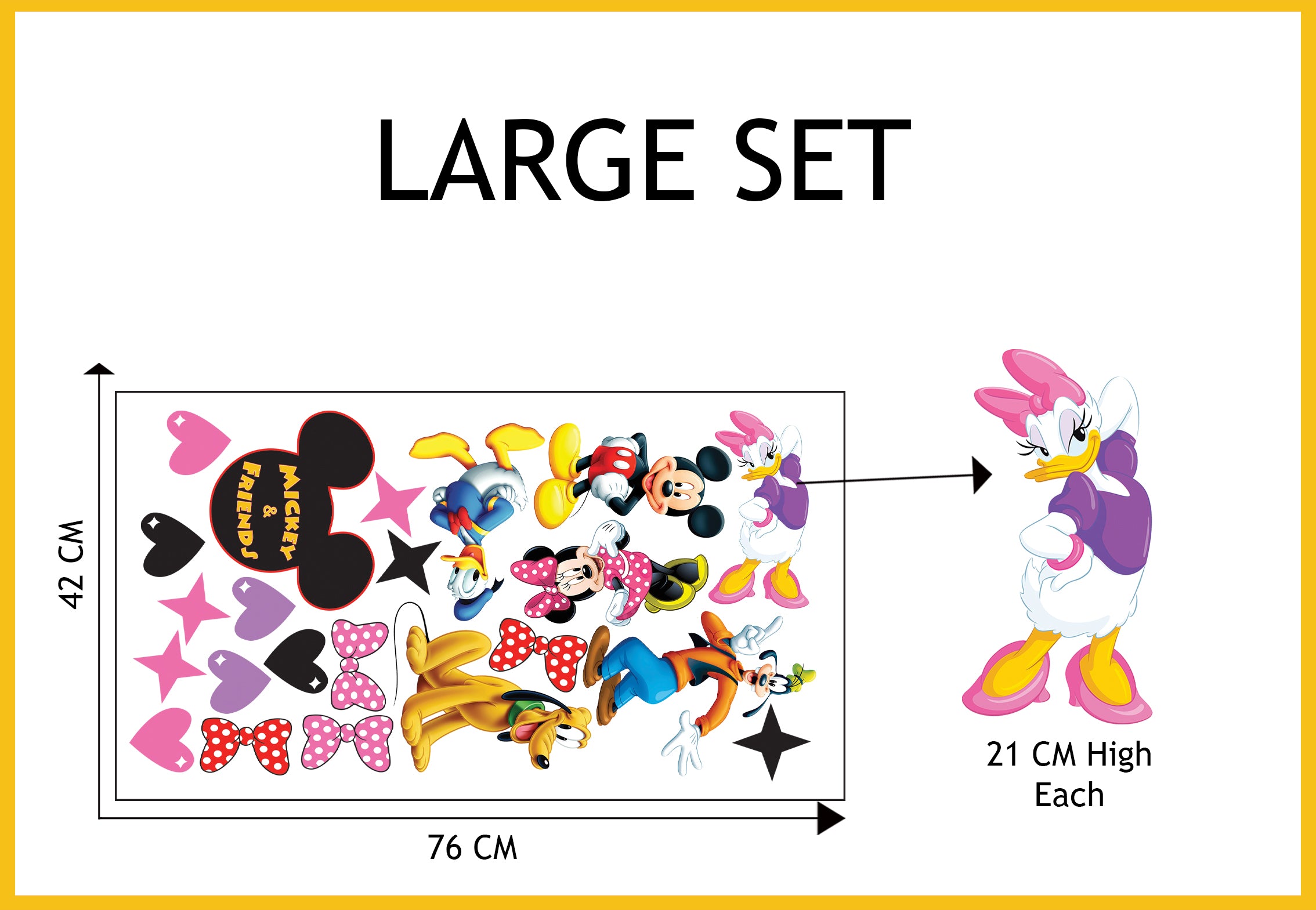 Mickey Mouse & Friends Wall Stickers Decals WC363