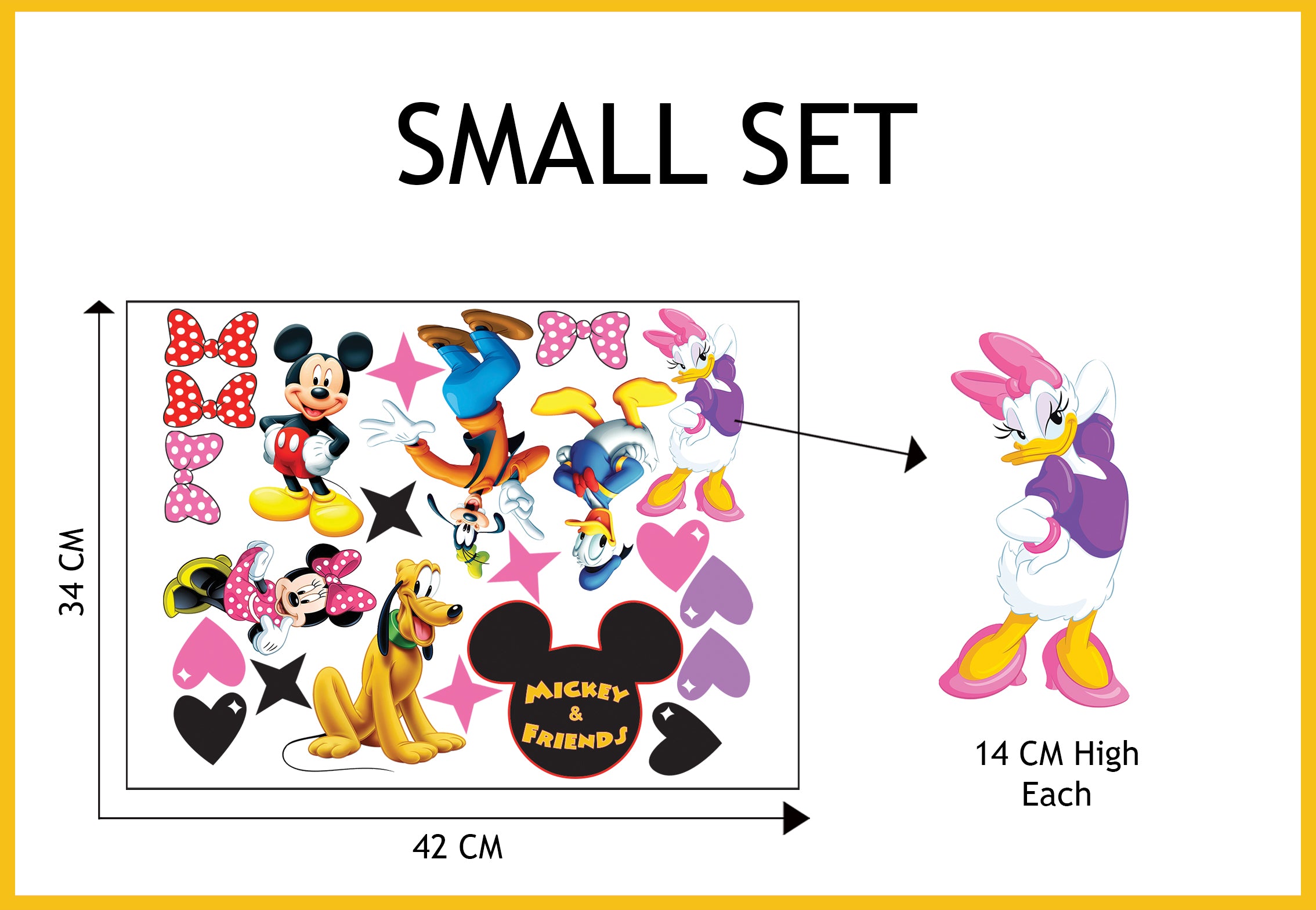 Mickey Mouse & Friends Wall Stickers Decals WC363