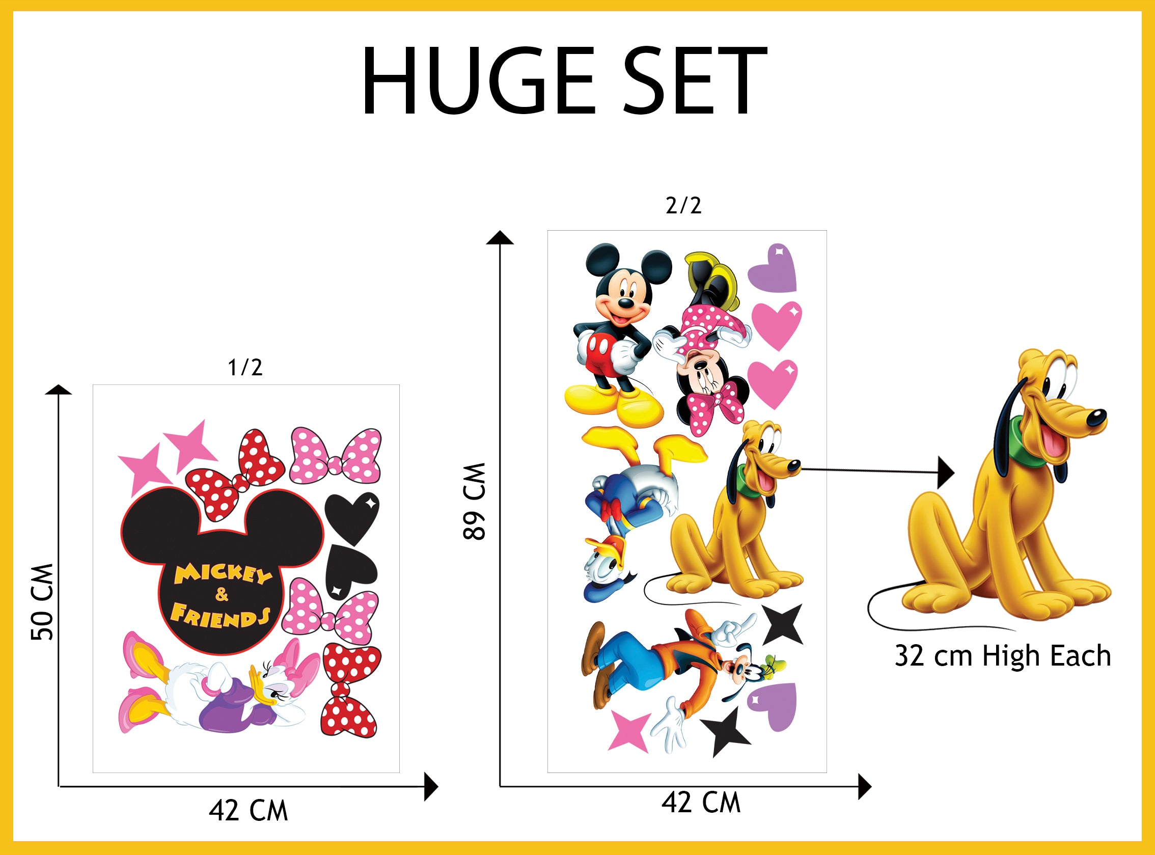 Mickey Mouse & Friends Wall Stickers Decals WC363