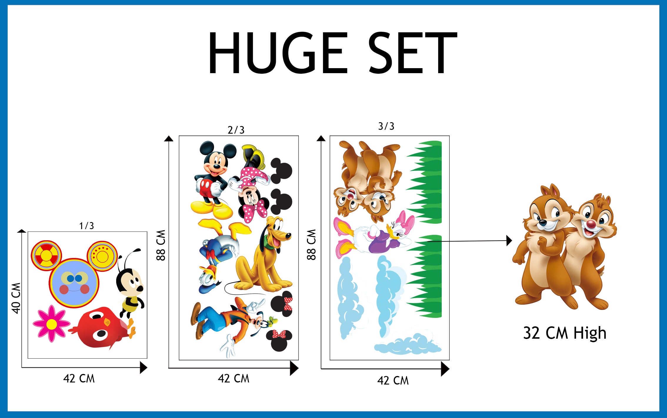 Stickers muraux Mickey Mouse & Friends Stickers WC364