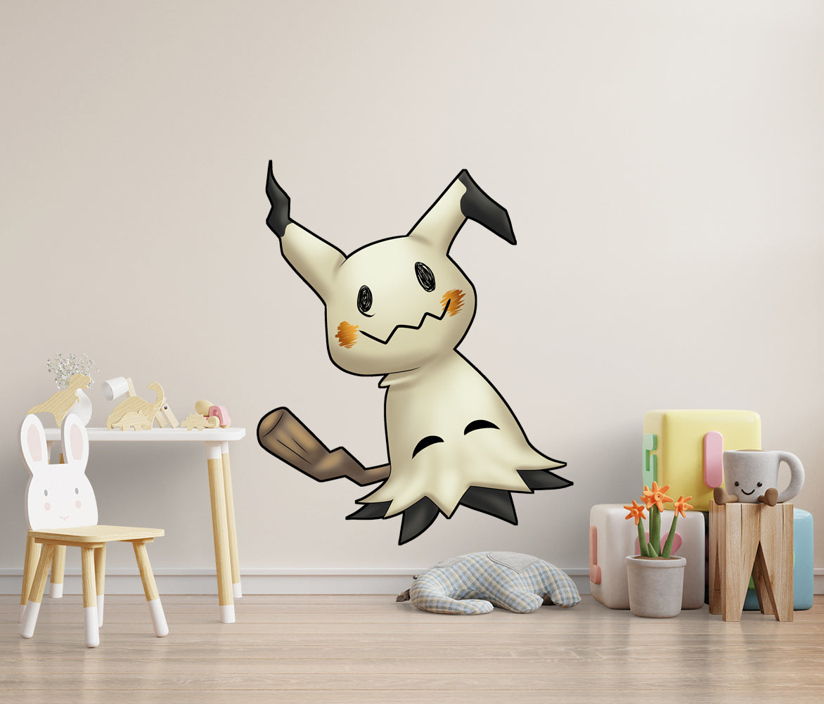 Mimikyu Pokemon Autocollant mural Décalque WC377