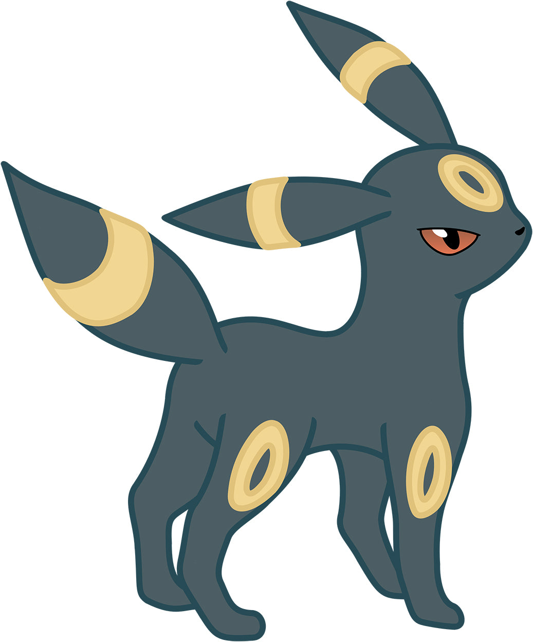 Umbreon Pokemon Autocollant mural Décalque WC378