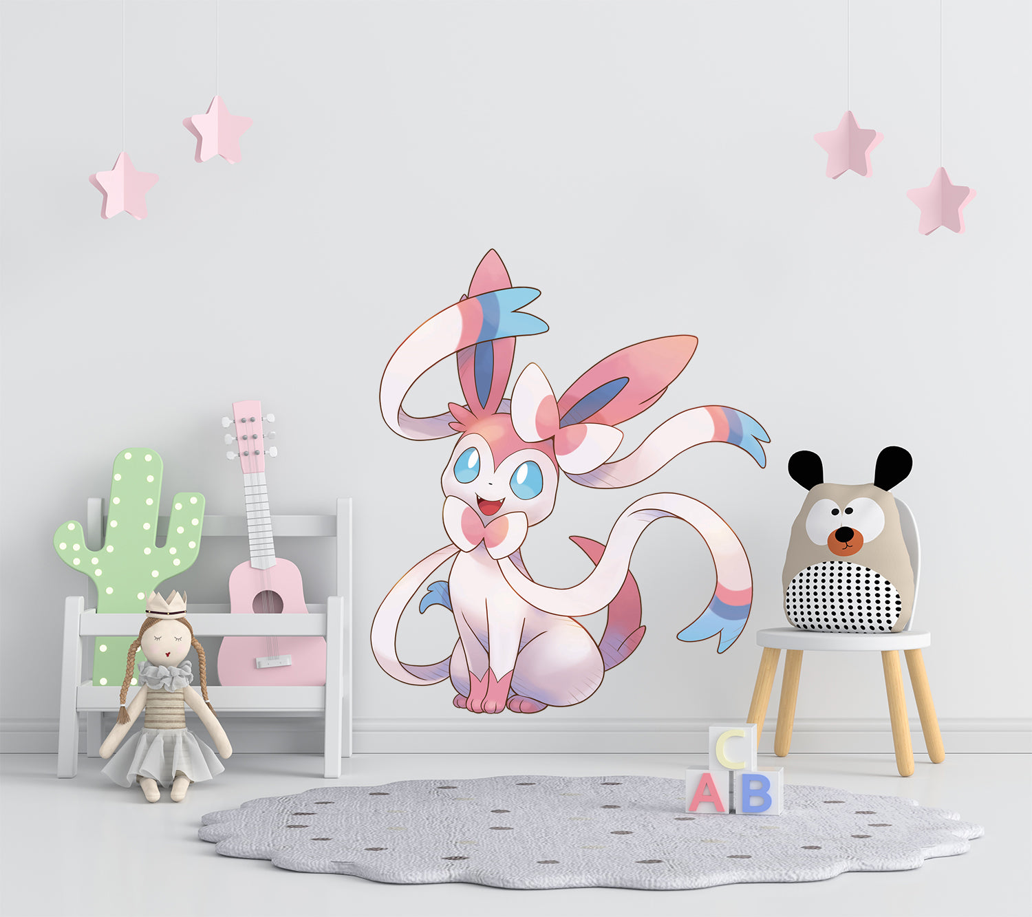 Sylveon Pokemon Autocollant mural Décalque WC379