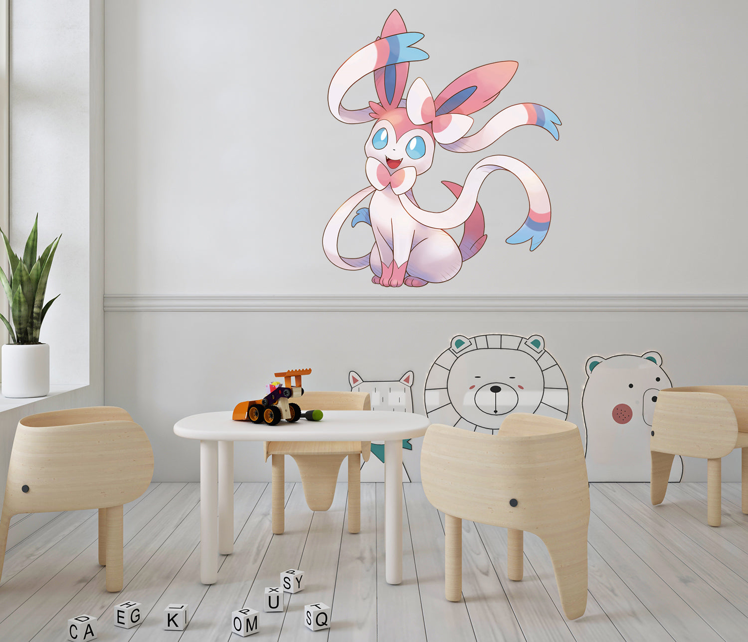 Sylveon Pokemon Autocollant mural Décalque WC379