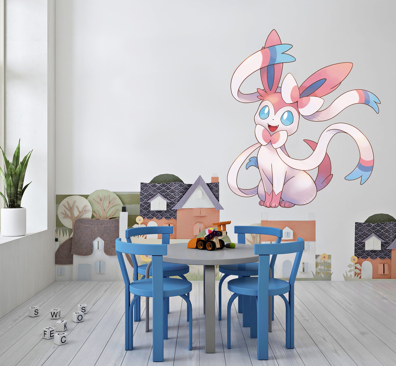 Sylveon Pokemon Autocollant mural Décalque WC379