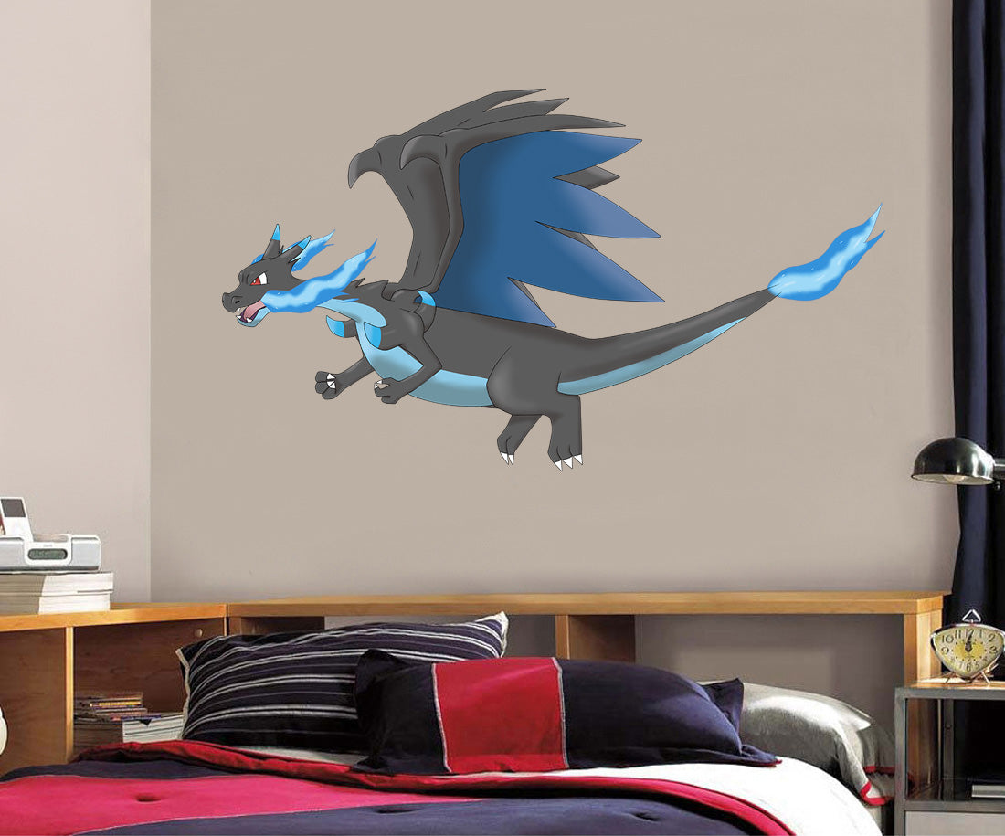 MEGA CHARIZARD Pokemon Wall Sticker Removable Decal Home Decor Art WC46