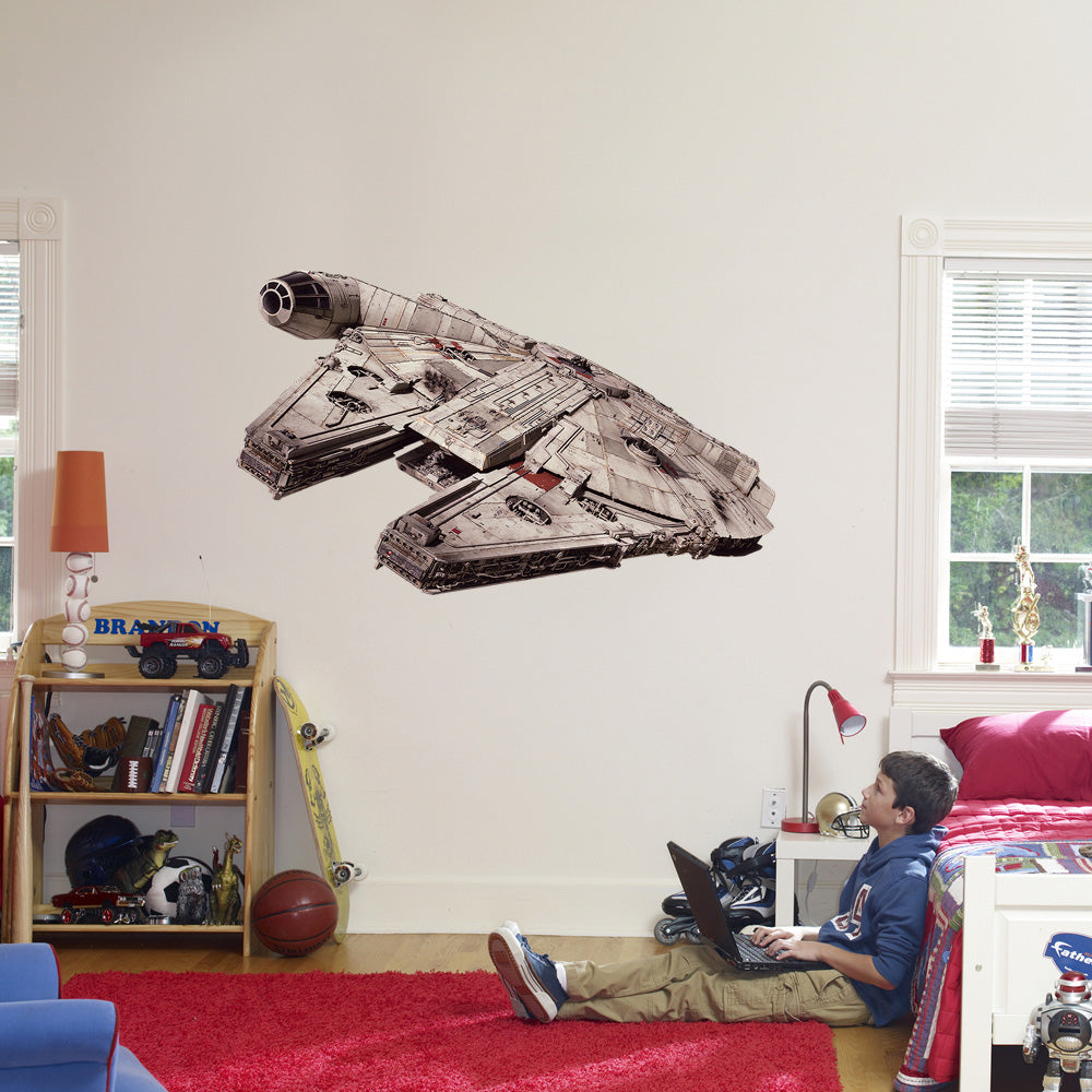 Millennium Falcon Ship Star Wars Wall Sticker Decal WC50