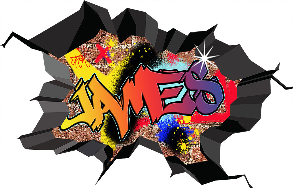 Graffiti Personalized Custom Name Wall Sticker Decal WC76