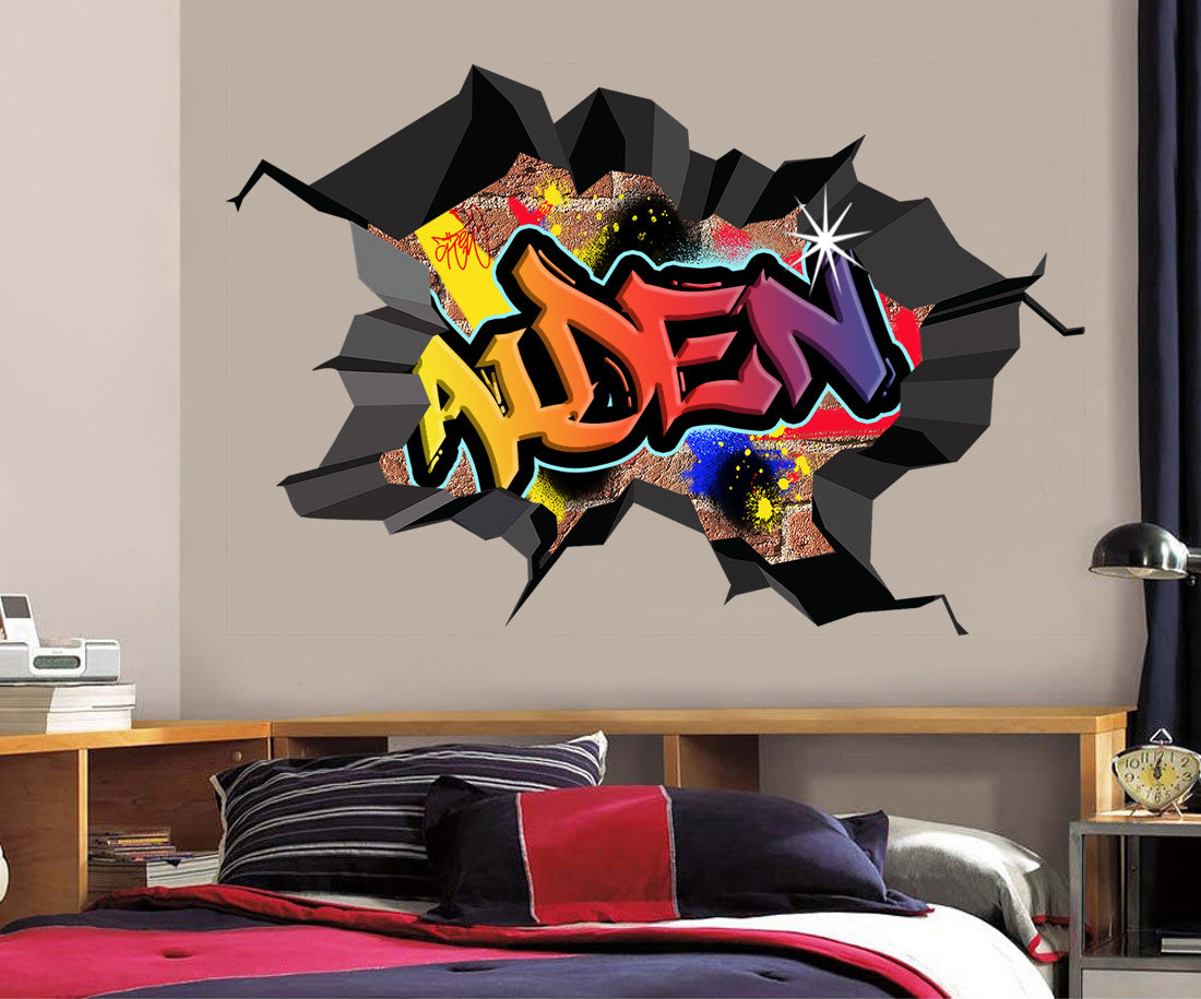 Graffiti Personalized Custom Name Wall Sticker Decal WC76