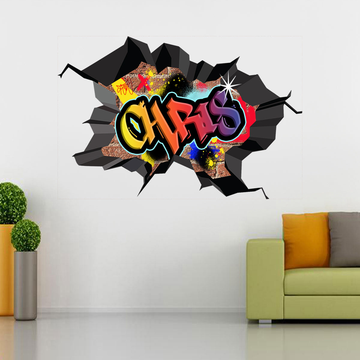Graffiti Personalized Custom Name Wall Sticker Decal WC76
