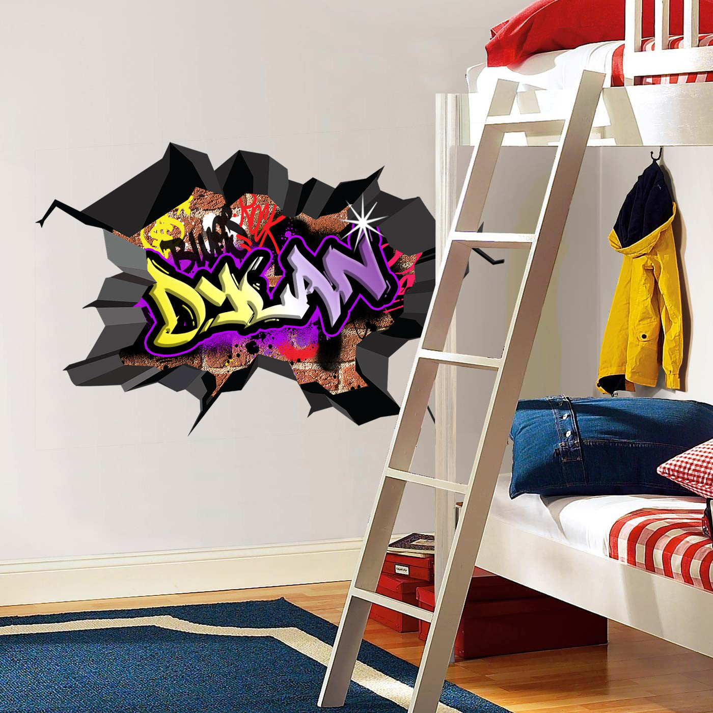 Graffiti Personalized Custom Name Wall Sticker Decal WC77