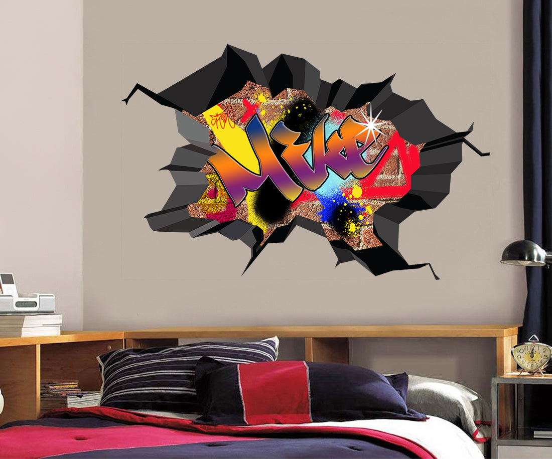 Graffiti Personalized Custom Name Wall Sticker Decal WC78